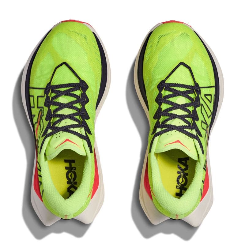 Pánska bežecká trailová obuv HOKA Rocket X Trail M neon yuzu neon flame 4