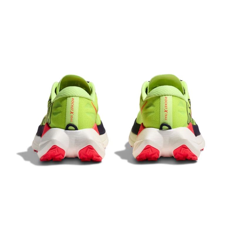 Pánska bežecká trailová obuv HOKA Rocket X Trail M neon yuzu neon flame 5
