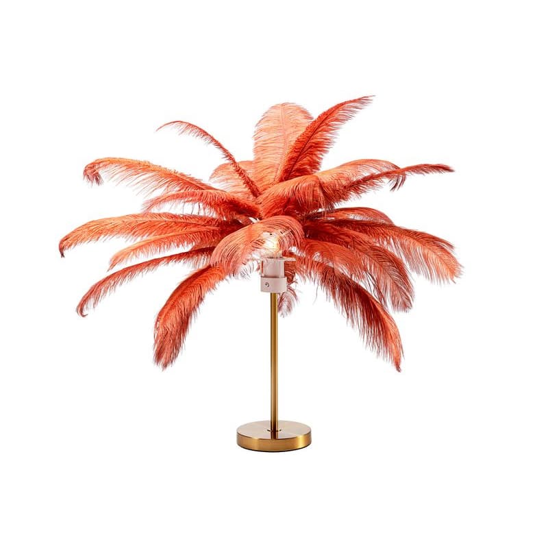 Feather Palm stolová lampa červená