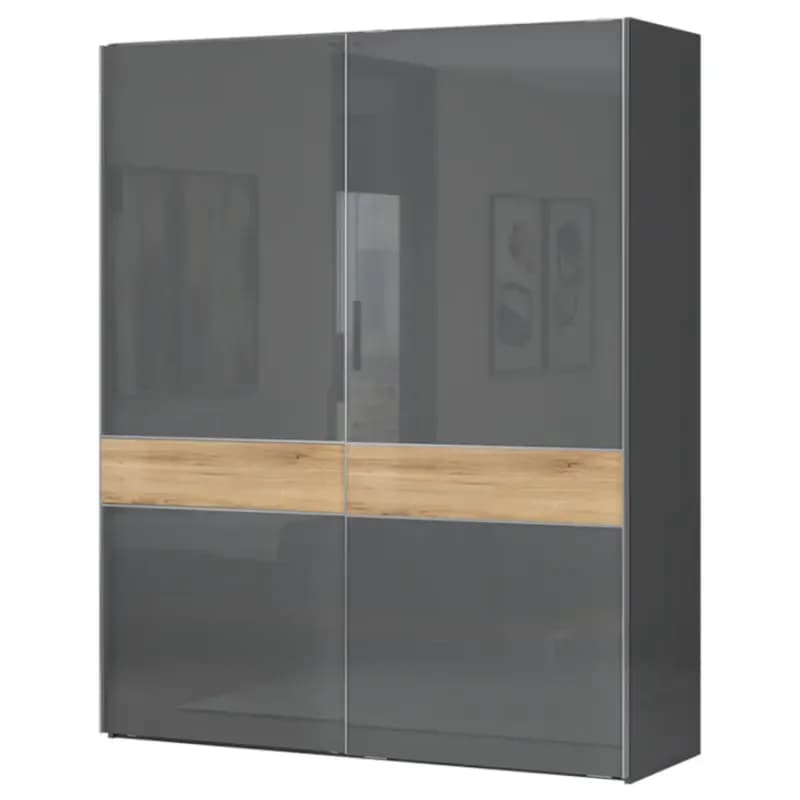 Skriňa 2d Onyx pk181/on lakované pacific walnut/antracit