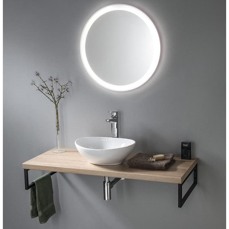 AQUALINE - VEGA doska pod umývadlo 97,5x45cm, dub platin VG700