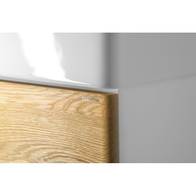 SAPHO - MEDIENA umývadlová skrinka 76x51x48,5cm, biela matná/dub natural MD082 6