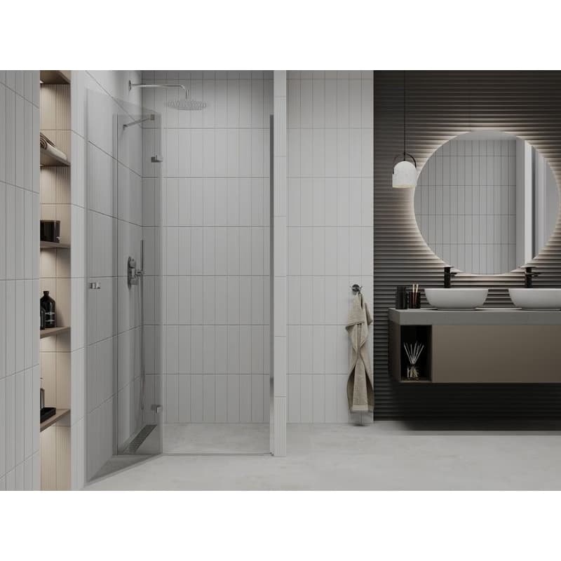 MEXEN - Roma Sprchové dvere Swing 110, transparent, chróm sa stenovým profilom 854-110-000-01-00 3