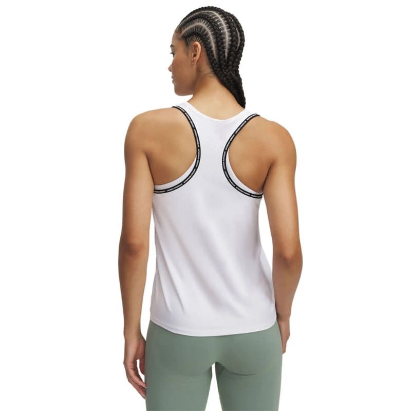 Dámske tréningové tričko s krátkym rukávom UNDER ARMOUR Tech Knockout Tank-WHT 2