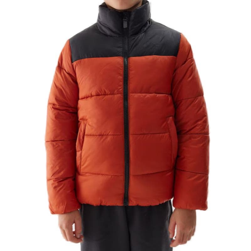 Chlapčenská bunda 4F JUNIOR DOWN JACKET-JWAW24TDJAM461-61S-DARK RED 2