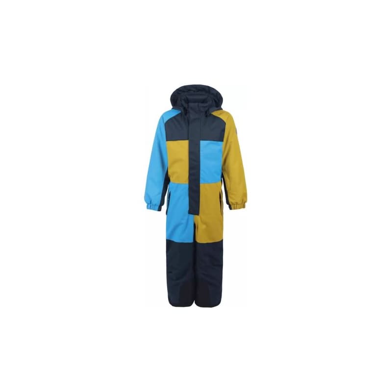 Chlapčenský zimný overal COLOR KIDS Coverall colorblock, AF 10.000, blue