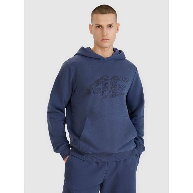 Pánska mikina s kapucňou 4F SWEATSHIRT M1585-22S-ANTHRACITE 2