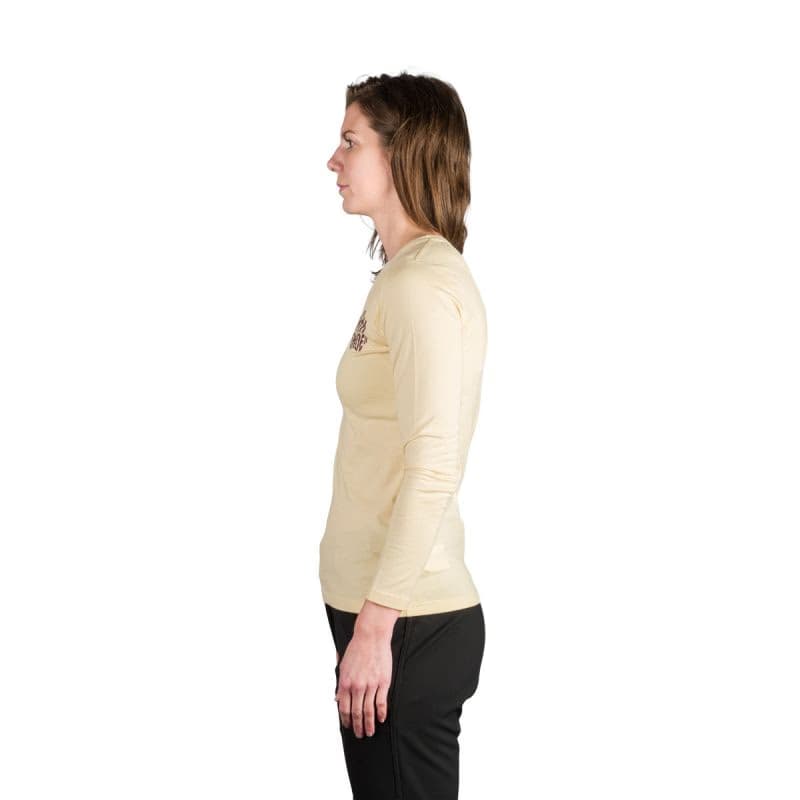 Dámske turistické tričko s dlhým rukávom NORTHFINDER HAILIE-529creamwhite 4