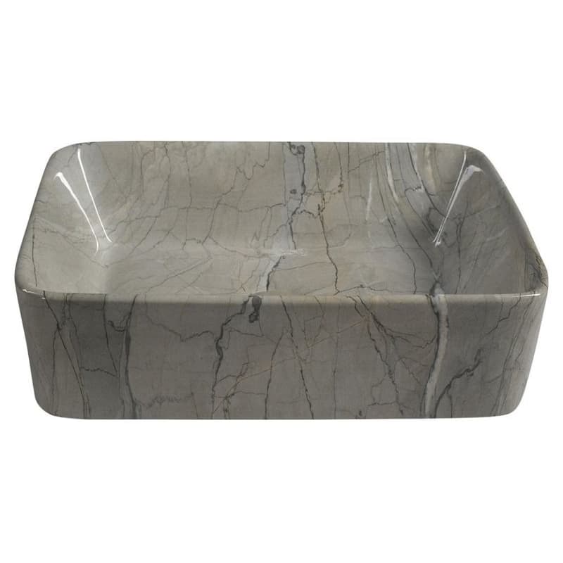 SAPHO - DALMA keramické umývadlo na dosku, 48x38cm, grigio 513 2