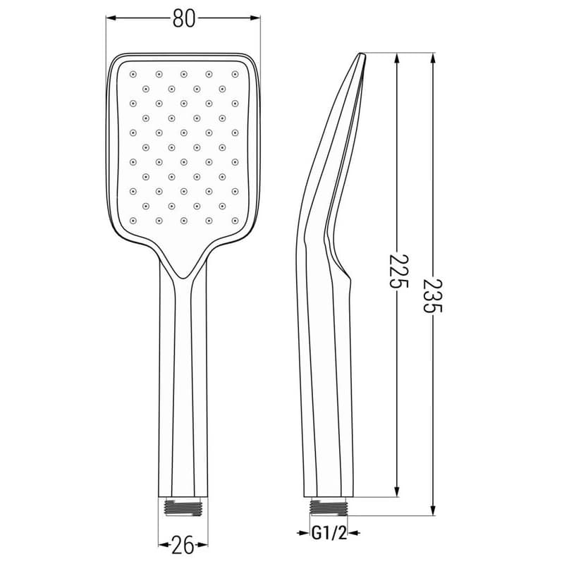 MEXEN/S - Uno DR62 sprchová zostava podomietková, čierna 71435DR62-70 5