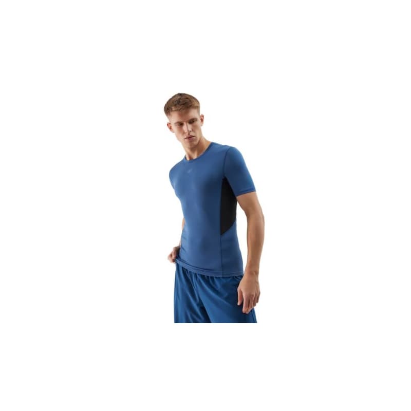 Pánske tréningové tričko s krátkym rukávom 4F TSHIRT FNK-WSS24TFTSM600-31S-NAVY