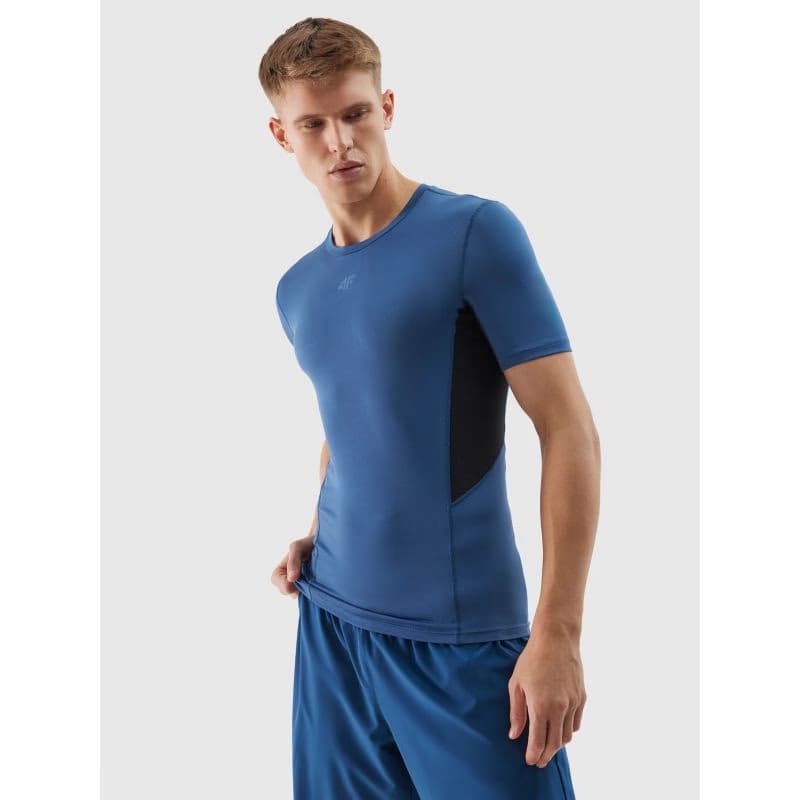 Pánske tréningové tričko s krátkym rukávom 4F TSHIRT FNK-WSS24TFTSM600-31S-NAVY 2