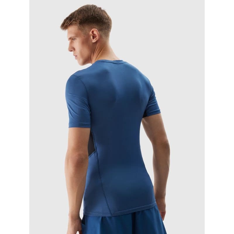 Pánske tréningové tričko s krátkym rukávom 4F TSHIRT FNK-WSS24TFTSM600-31S-NAVY 3