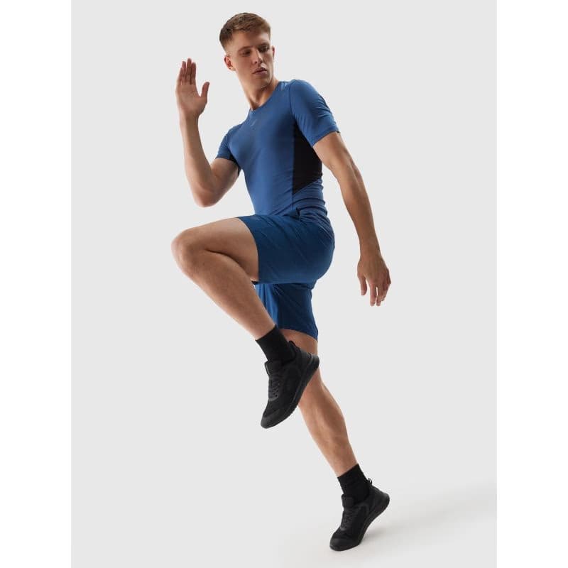 Pánske tréningové tričko s krátkym rukávom 4F TSHIRT FNK-WSS24TFTSM600-31S-NAVY 4