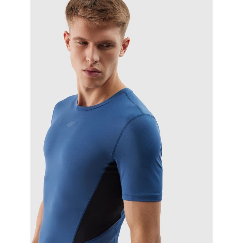 Pánske tréningové tričko s krátkym rukávom 4F TSHIRT FNK-WSS24TFTSM600-31S-NAVY 5