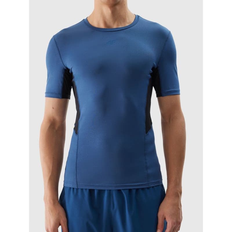 Pánske tréningové tričko s krátkym rukávom 4F TSHIRT FNK-WSS24TFTSM600-31S-NAVY 6