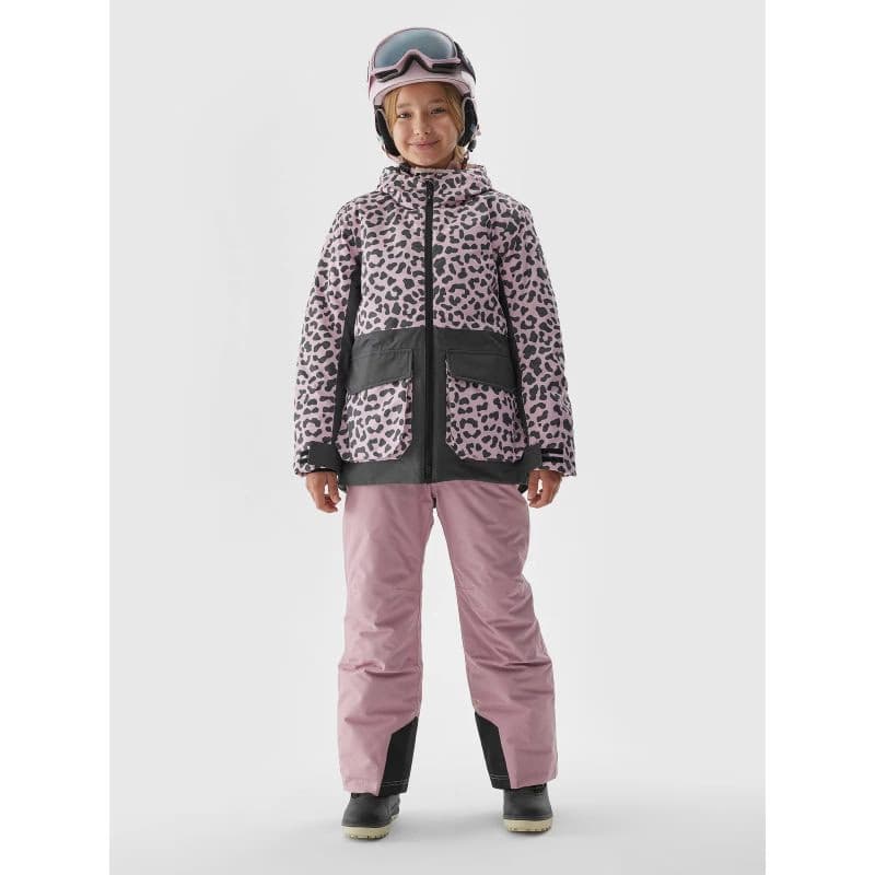Dievčenská lyžiarska bunda 4F JUNIOR TECHNICAL JACKET-JAW23TTJAF357-90A-MULTICOLOUR ALLOVER 5