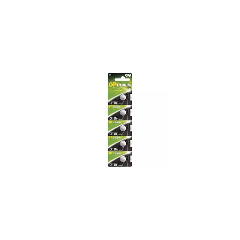 GP Jednorazové lithiová batéria CR1216, 5-pack