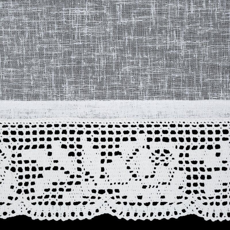 ArtFir Krátka záclona LARI P | biela 150 x 60 cm 4