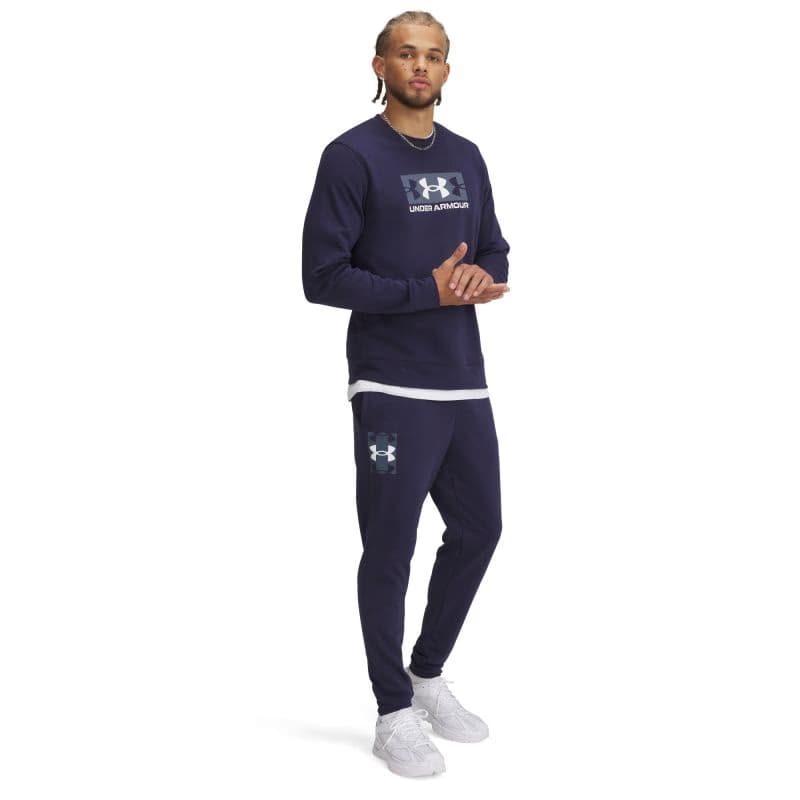 Pánske tepláky UNDER ARMOUR UA Rival Terry Logo JoggerQ2-BLU 3