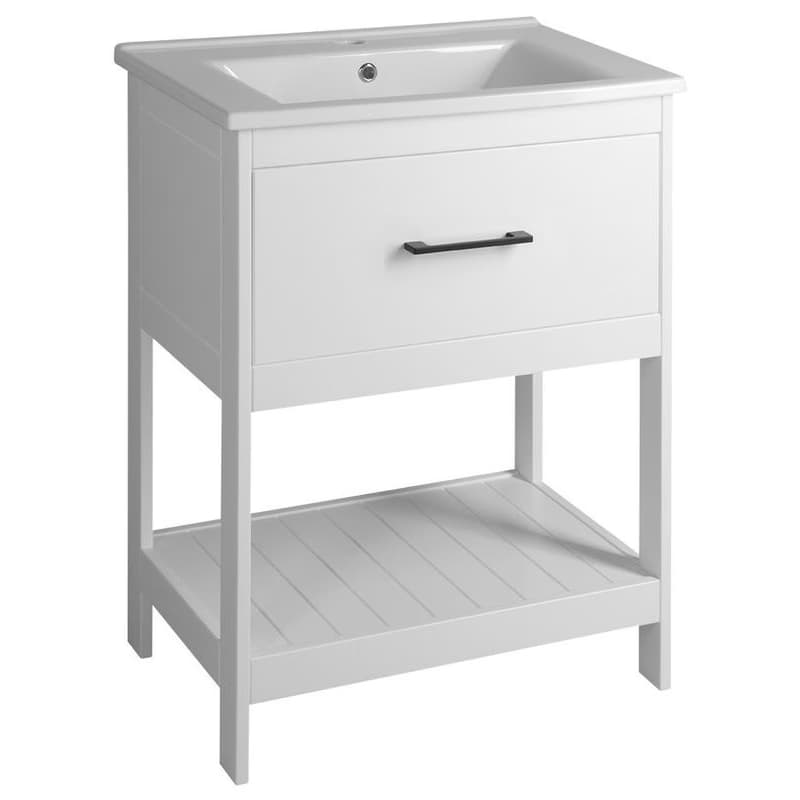 AQUALINE - ZUNO 65 keramické umývadlo nábytkové 65x45cm, biela 9065 4