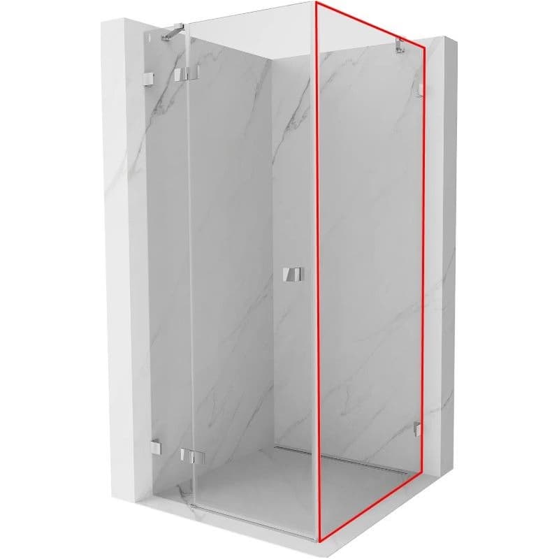 MEXEN - LUNAR walk-in 80x200 cm 8mm transparent pravá 830-080-000-00-00-P