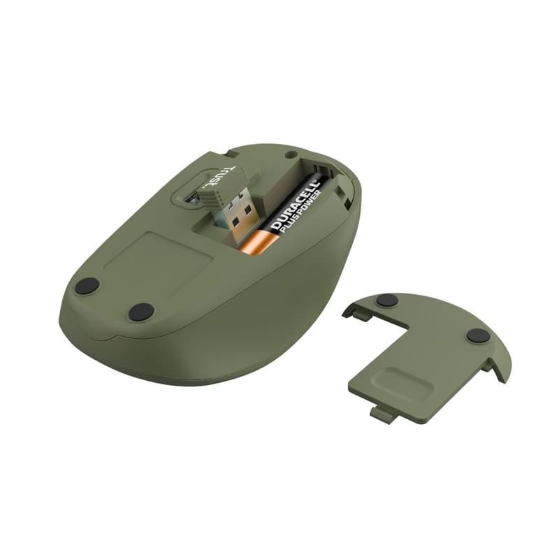 TRUST myš Yvi+ Wireless Mouse Eco Green, zelená 4
