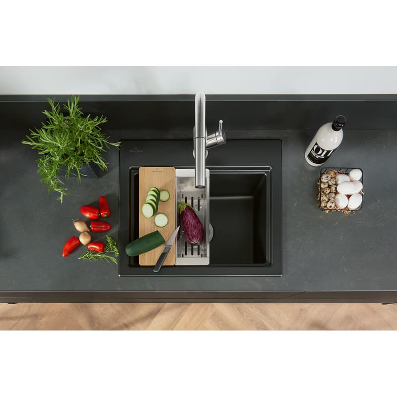 VILLEROY & BOCH VILLEROY & BOCH - Keramický drez Villeroy & Boch Subway Style 60 S, 336A01i4, Graphit 336A01i4 6