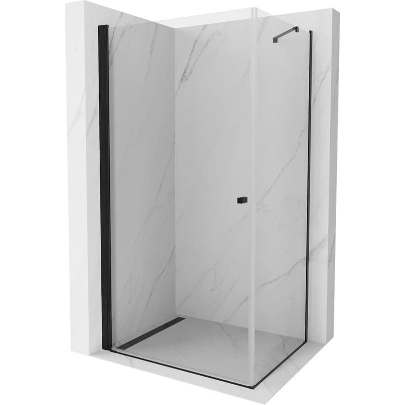 MEXEN/S - Pretória sprchovací kút 100x80, transparent, čierna 852-100-080-70-00