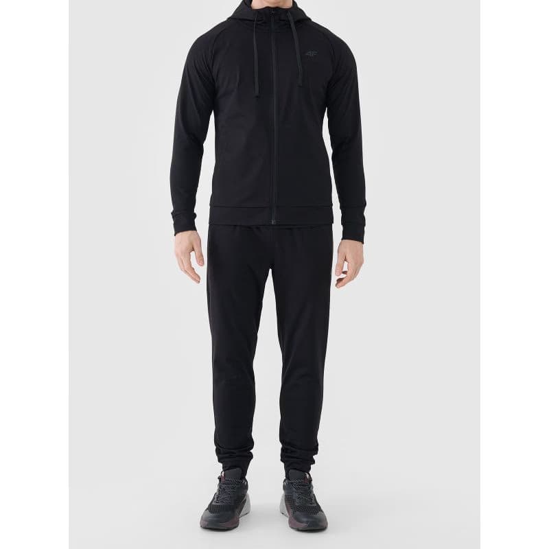 Pánska tréningová mikina so zipsom 4F SWEATSHIRT FNK M631-20S-DEEP BLACK 4