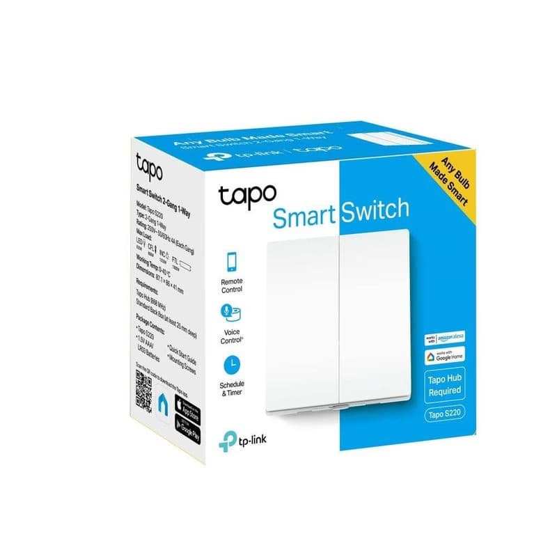 TP-Link Tapo S220 šikovný jednosmerný 2pólový vypínač 3