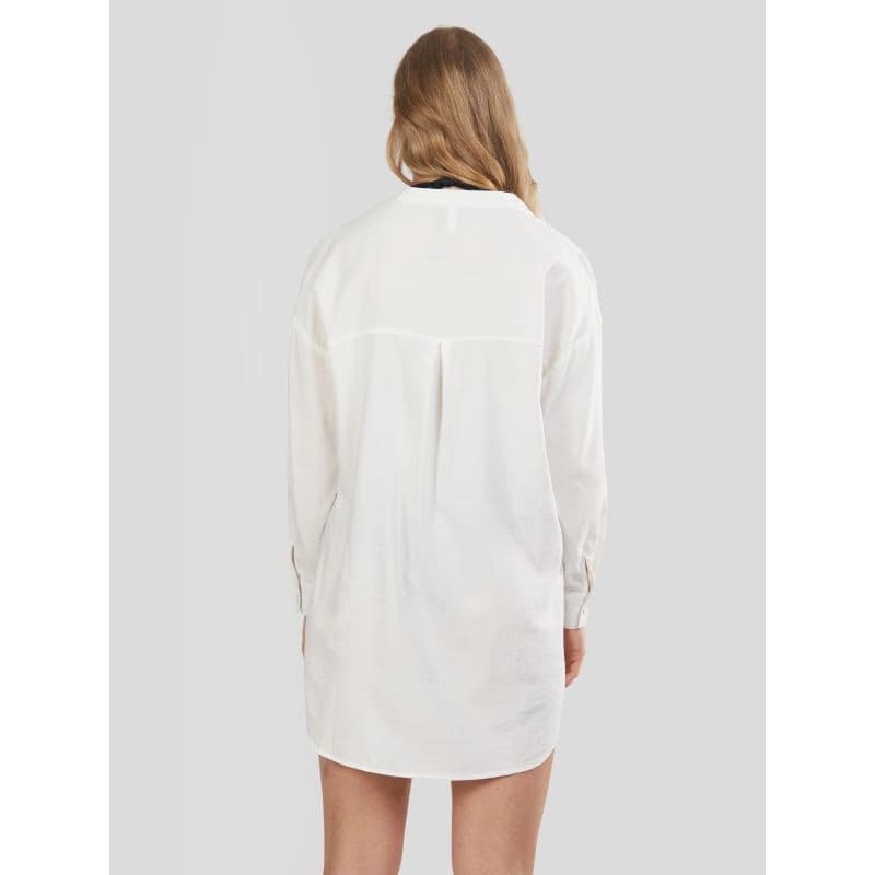 Dámska košeľa s dlhým rukávom FUNDANGO Athene Cover-up-100-white 3