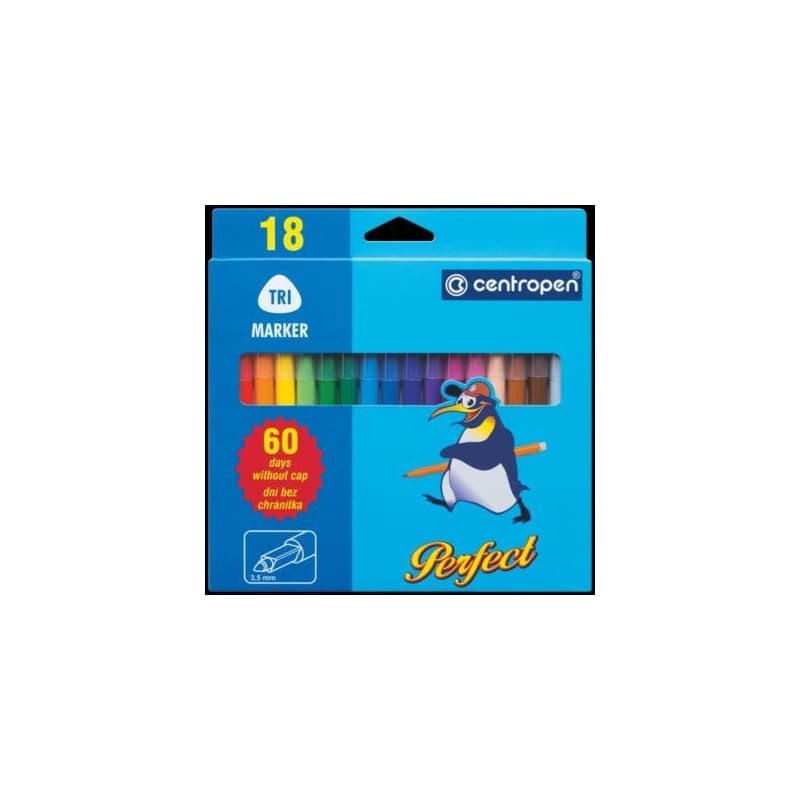 Popisovač Centropen 2510/18 18 farieb valcový hrot 2-3mm