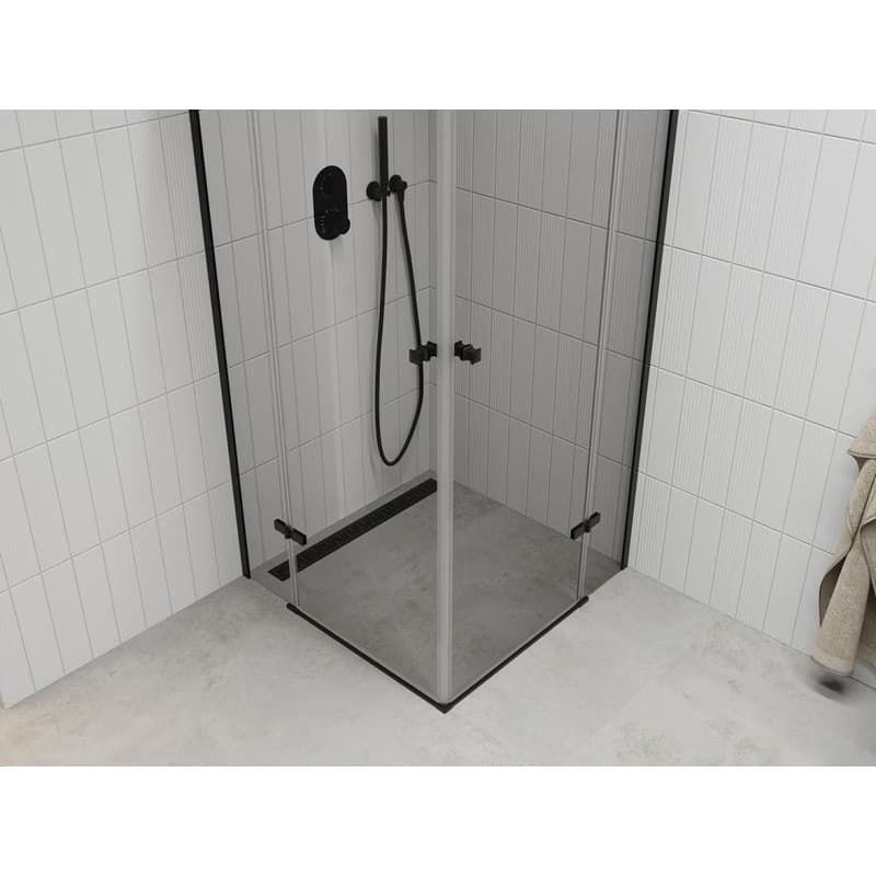 MEXEN/S - Roma Duo sprchovací kút 80 x 80, transparent, čierna 854-080-080-70-00-02 4