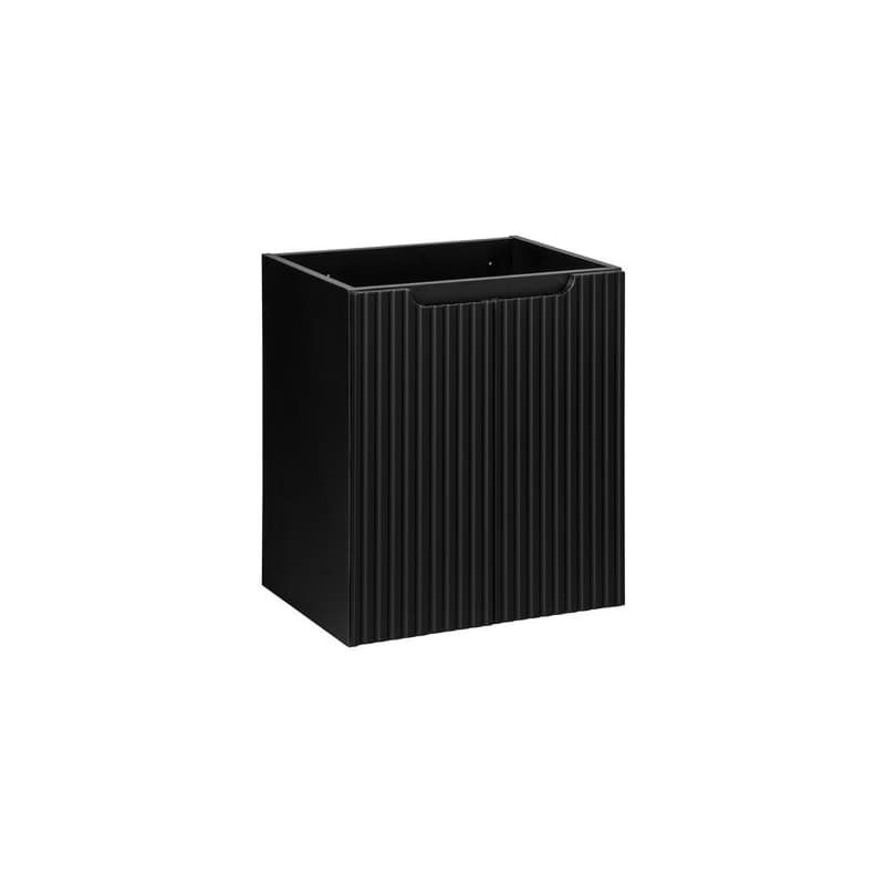 ArtCom Skrinka pod umývadlo NOVA Black 82-50-2D | 50 cm s dvierkami