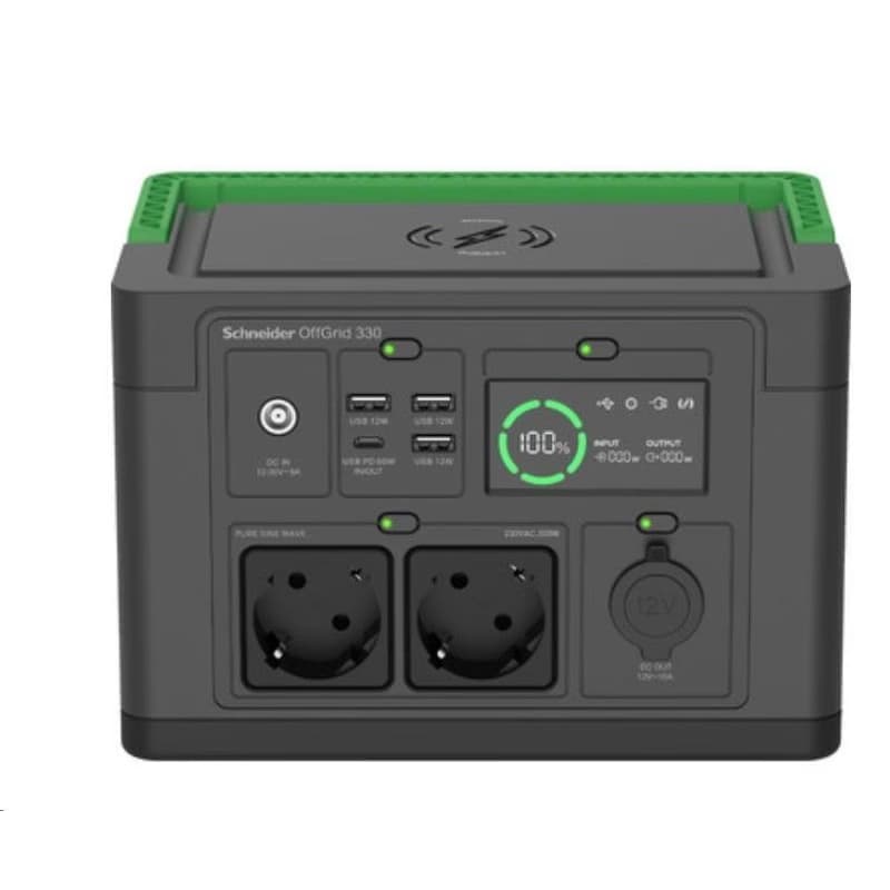 APC Schneider OffGrid Portable Power Station 330, 332Wh Li-ion, 2 Schuko, Sinewave 2