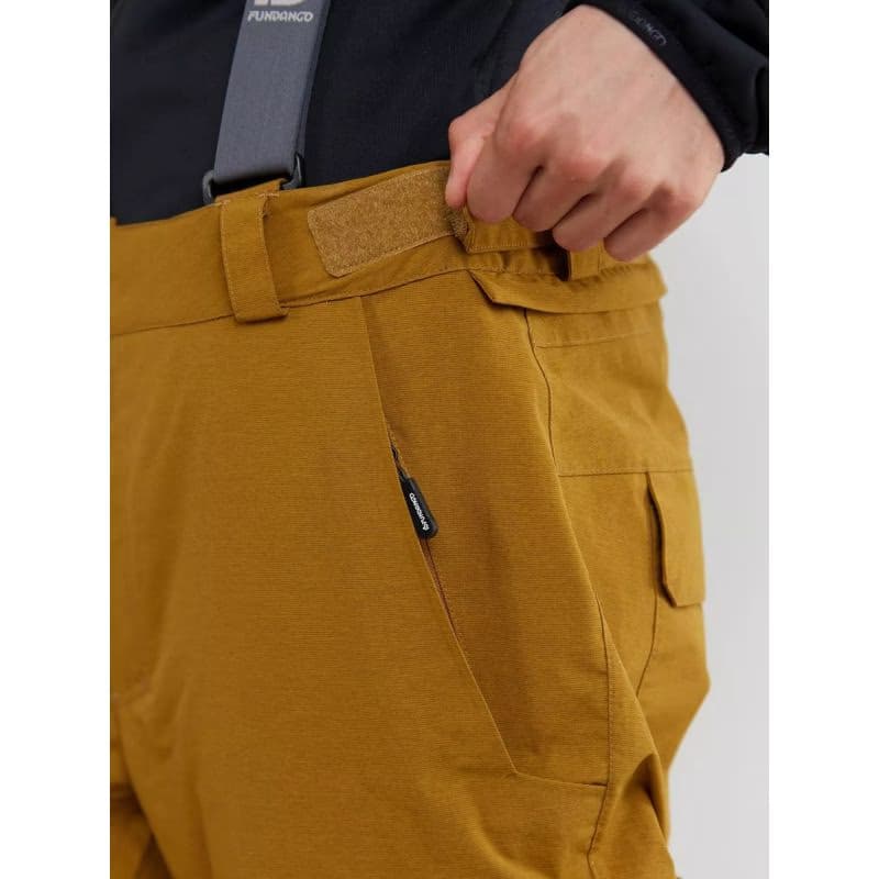 Pánske lyžiarske nohavice FUNDANGO Sierra Colourblock Pants-240-mustard 5