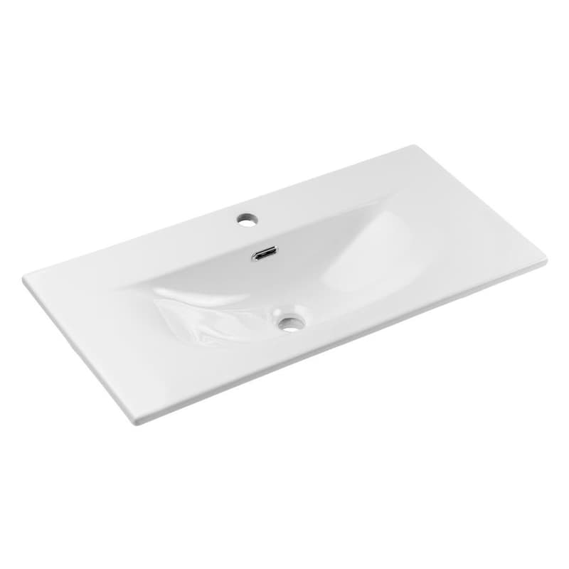 ArtCom Keramické umývadlo SKY 3 80 cm | E-8099-3-80 | biely lesk