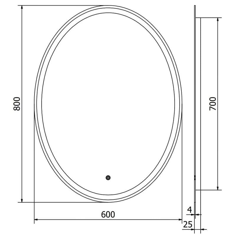 MEXEN - Elz zrkadlo s osvetlením 60 x 80, LED 6000K, 9802-060-080-611-00 6