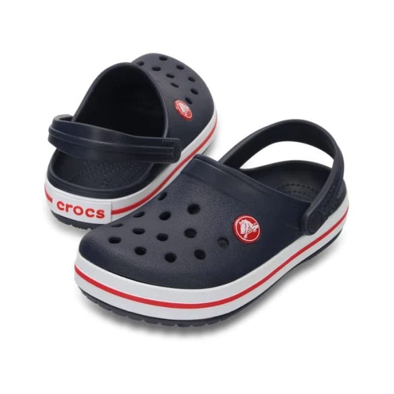 Chlapčenské kroksy (rekreačná obuv) CROCS Crocband Clog T navy red 3