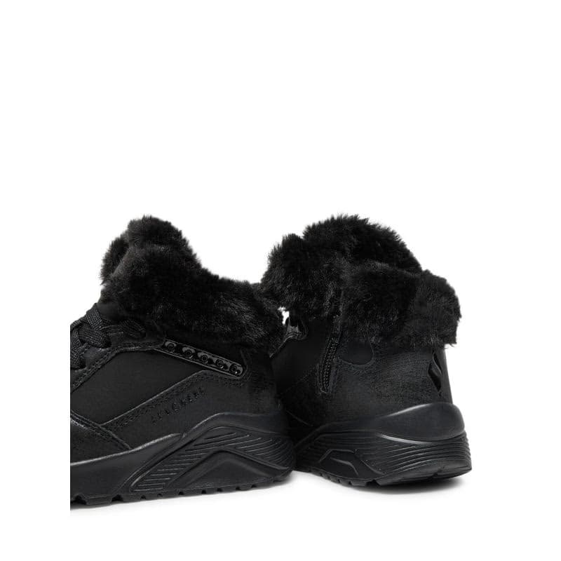 Detské členkové zimné topánky SKECHERS Uno Lite Comfurt Collar black black 5