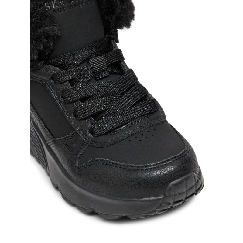 Detské členkové zimné topánky SKECHERS Uno Lite Comfurt Collar black black 6