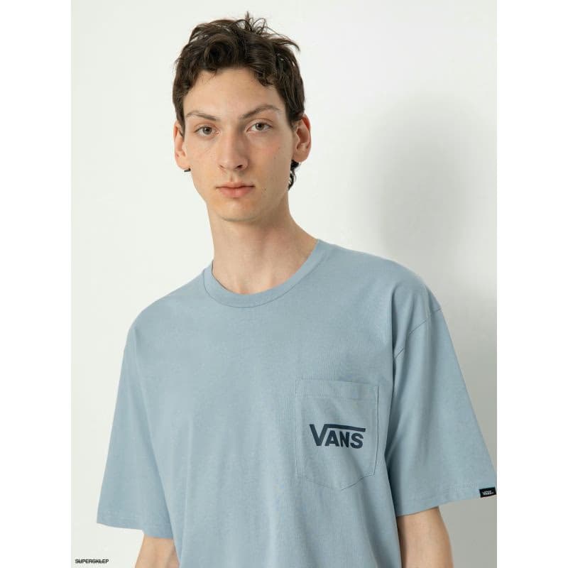 Pánske tričko s krátkym rukávom VANS STYLE 76 BACK SS TEE-DUSTY BLUE-DRESS BLUES 3