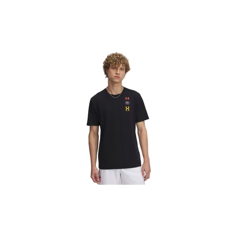 Pánske tričko s krátkym rukávom UNDER ARMOUR UA M 60 40S EVOL LOGO SS-BLK
