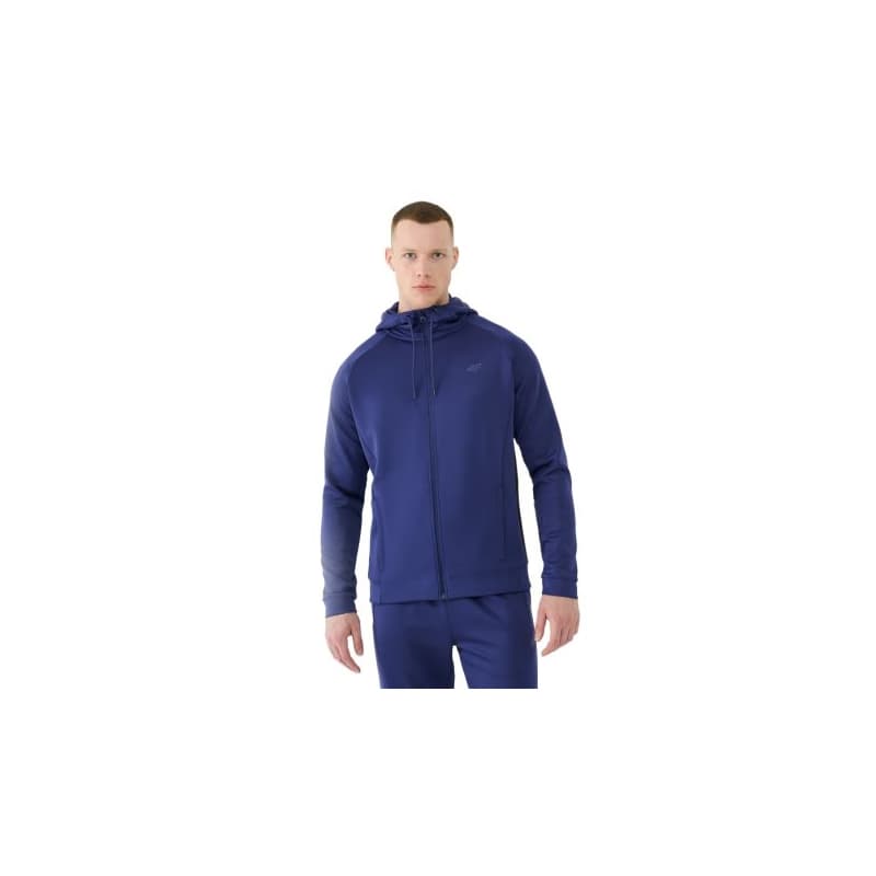 Pánska tréningová mikina so zipsom 4F SWEATSHIRT FNK-WSS25TFSWM513-30S-DARK BLUE