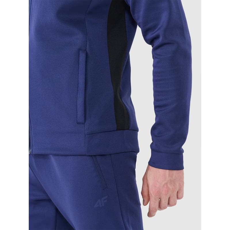 Pánska tréningová mikina so zipsom 4F SWEATSHIRT FNK-WSS25TFSWM513-30S-DARK BLUE 2