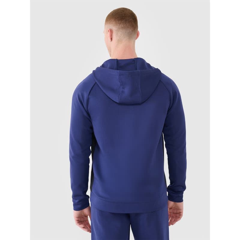 Pánska tréningová mikina so zipsom 4F SWEATSHIRT FNK-WSS25TFSWM513-30S-DARK BLUE 3