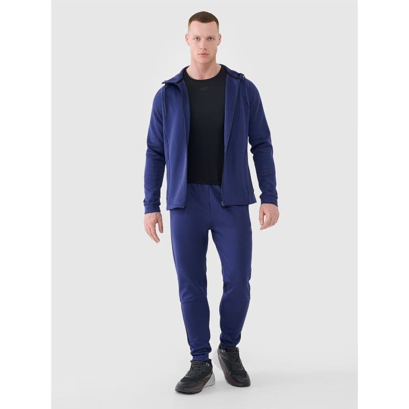 Pánska tréningová mikina so zipsom 4F SWEATSHIRT FNK-WSS25TFSWM513-30S-DARK BLUE 4