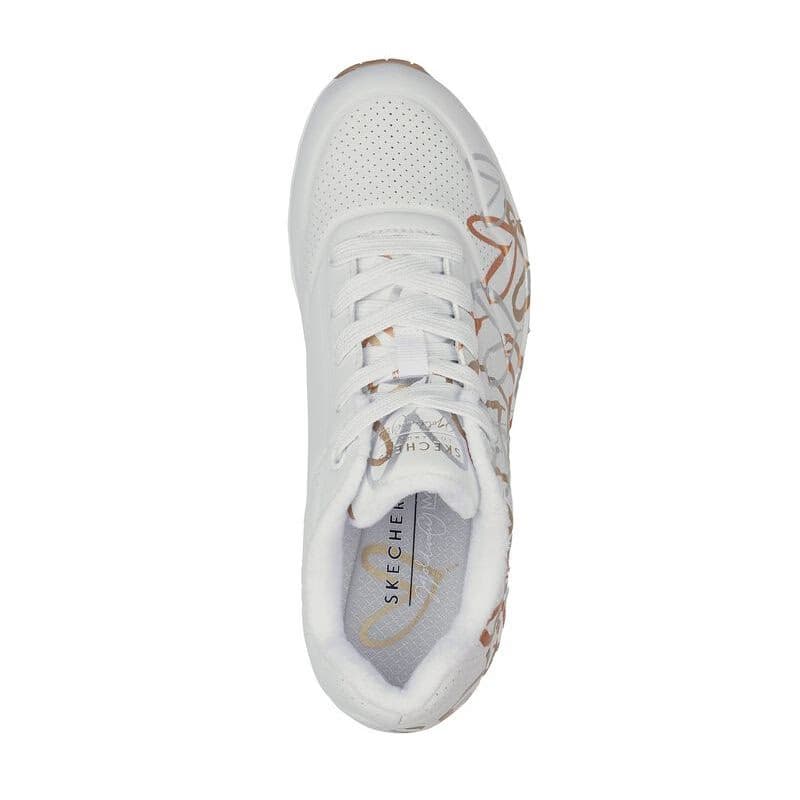Dámska rekreačná obuv SKECHERS Uno Metallic Love W white gold 4