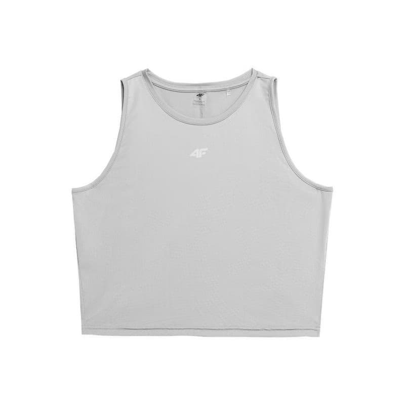 Dámske tréningové tielko 4F TSHIRT FNK F148-27S-COLD LIGHT GREY 3